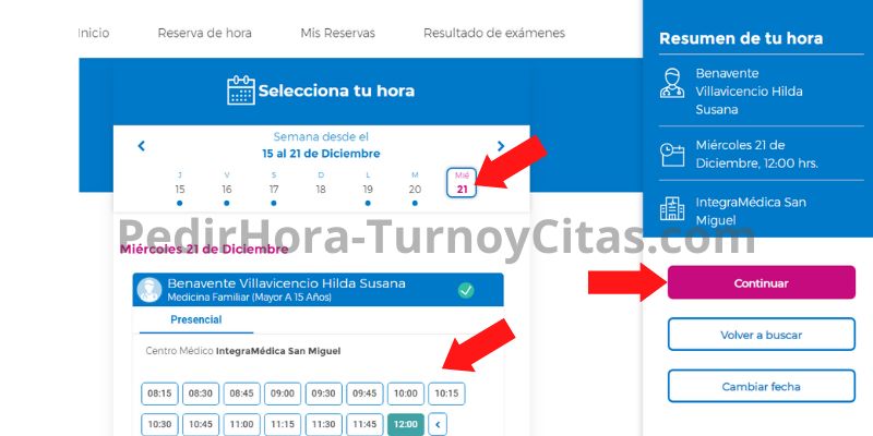 reservar hora www.integramedica.cl